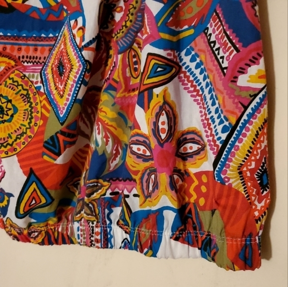 Arabella Bright Floral Tunic Top Shirt Women Size 3X Plus Size Pre-owned - Picture 7 of 12